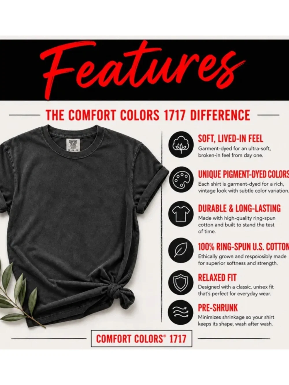 Comfort Colors Espresso Fleetwood Mac Graphic Tee with Multicolor Print